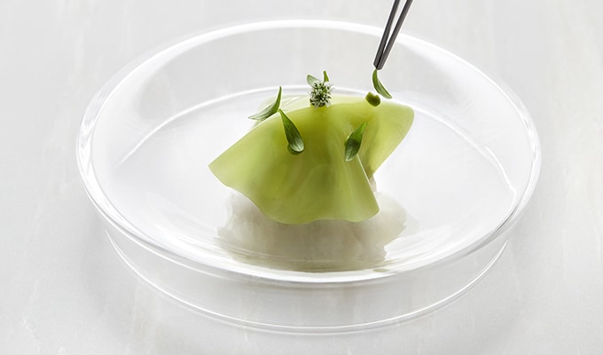 photo de bouchée sur une assiette